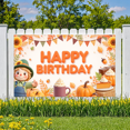thumbnail image 6 of Autumn Theme Birthday Banner Fall Birthday Decor Harvest Decoration Happy Birthday Pumpkin Design for Fall Party Autumn Event Thanksgiving Celebration, 6 of 7