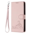 thumbnail image 2 of Flip case for GANGXUN Motorola Moto G34 5G Wallet Case with Kickstand, Card Slots, RFID Block, Cat Design, 2 of 5
