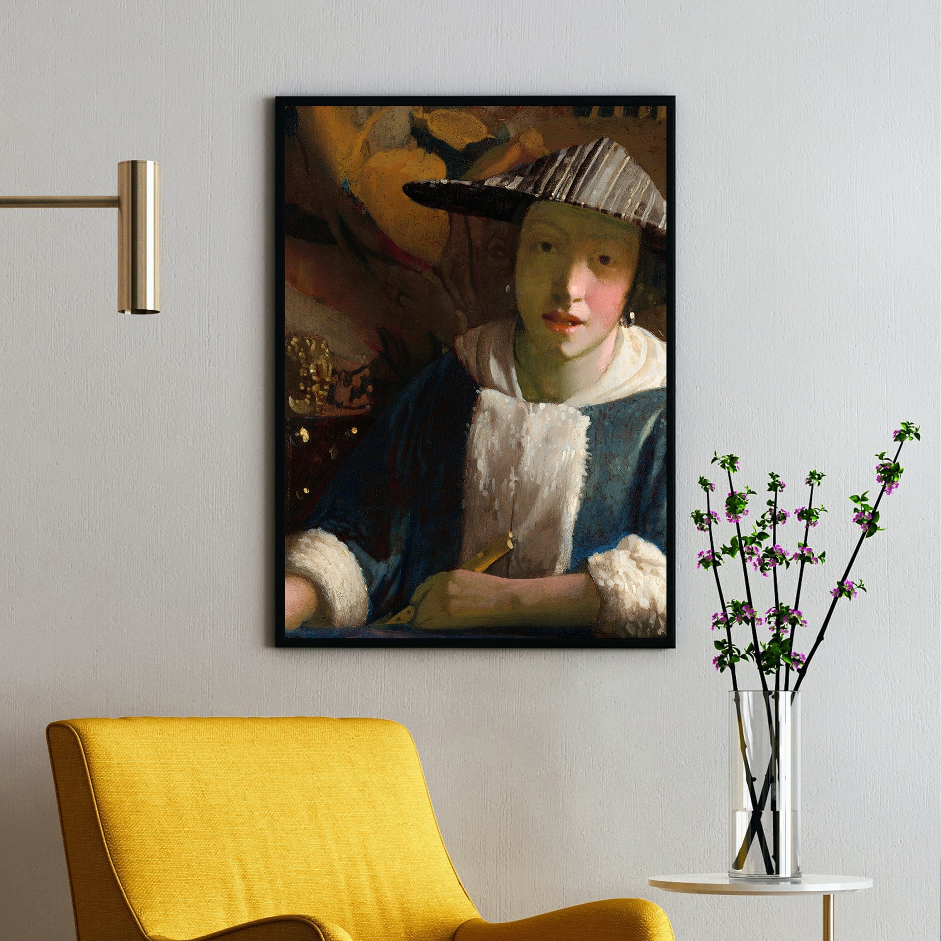 Girl with a Flute ca. 16651675 Johannes Vermeer Premium Fine Art