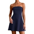 thumbnail image 3 of PRETTYGARDEN Women's Strapless Mini Summer Dress Spring A Line Tube Top Wedding Guest Cocktail Party Short Dresses, 3 of 10
