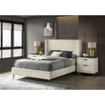 thumbnail image 3 of Roundhill Furniture Mavela Wide Wale Corduroy Panel Queen Bed with 2 Nightstands and Bench, Cream, 3 of 6