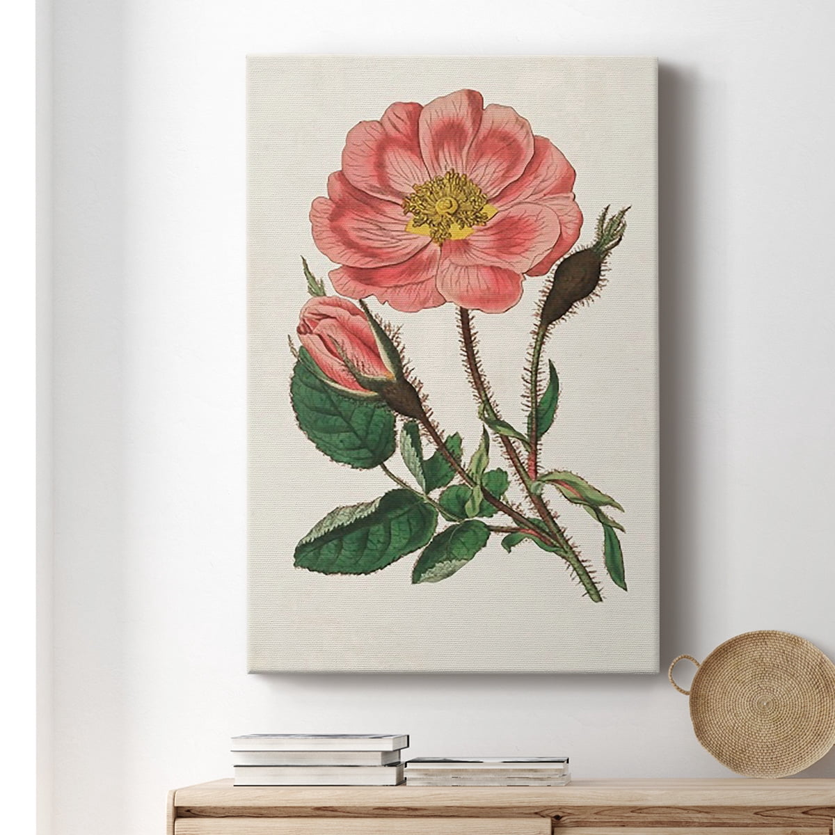 Pink Floral Mix IX Premium Gallery Wrapped Canvas - Ready to Hang