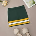thumbnail image 5 of Green Bay Lines Skirts Woman Fashion 2025 Pant Skirt Mini Skirts Office Short Skirt Green Bay Football Stripe Stripe Colors, 5 of 6