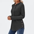 thumbnail image 4 of Womens Hoodies Oversized Sweatshirts Long Sleeve Shirts Sweaters Fall Pullovers Tops Black M, 4 of 6