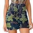 thumbnail image 4 of Dark Herbs Pattern Women's skirt With Hide Pocket Tennis Skirt Golf Skirts Badminton Skirts Running skirts Basil Thyme Greens, 4 of 7
