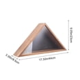 thumbnail image 3 of Wooden Flag Storage Box, Triangular Display Case for Folded Flag, Solid Wood Wall Mount Shadow Box with Clear Panel, Patriotic Veterans Day Memorial Decor for Living Room Office Mantel, Brown, 3 of 6