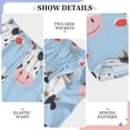 thumbnail image 4 of Cow Pattern Pajama Pants Soft Lightweight Lounge Pants Bottoms Sleep Pants Warm Comfy, 4 of 9