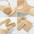 thumbnail image 4 of SDNall Wireless Bra for Women, Plus Size Traditional Underwire-Free Lightly Lined Everyday Comfort T-Shirt Bra in Beige, 4 of 8