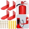 thumbnail image 1 of LIFKOME 4pcs Mount Bracket Metal Hooks For Secure Wall Mounting Heavy Duty Design For Lb Fire Extinguishers For Garage, 1 of 8