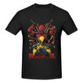 thumbnail image 3 of Deadpool T-Shirt Col Rond Manches Courtes Mode Athlétique Cadeau pour Hommes Femmes Petit, 3 of 5