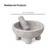 thumbnail image 4 of Molcajete Bluelander de Piedra Volcánica, 18 cm, 4 of 5