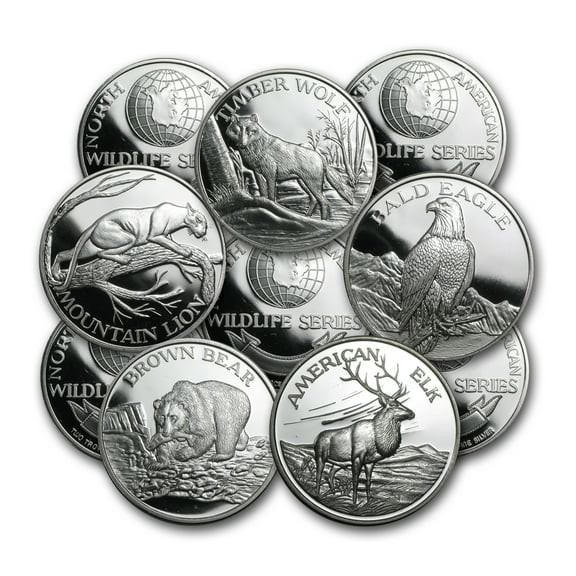 2 oz Silver Round - North American Wildlife Series