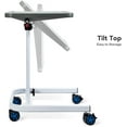 thumbnail image 2 of OasisSpace Overbed Table, Hospital Bed Table with Holder, Adjustable over Bedside with Wheels for Hospital and Home Use - Laptop, Reading, Eating Cart Stand - Bedridden, Elderly, Senior Patient Aid, 2 of 7
