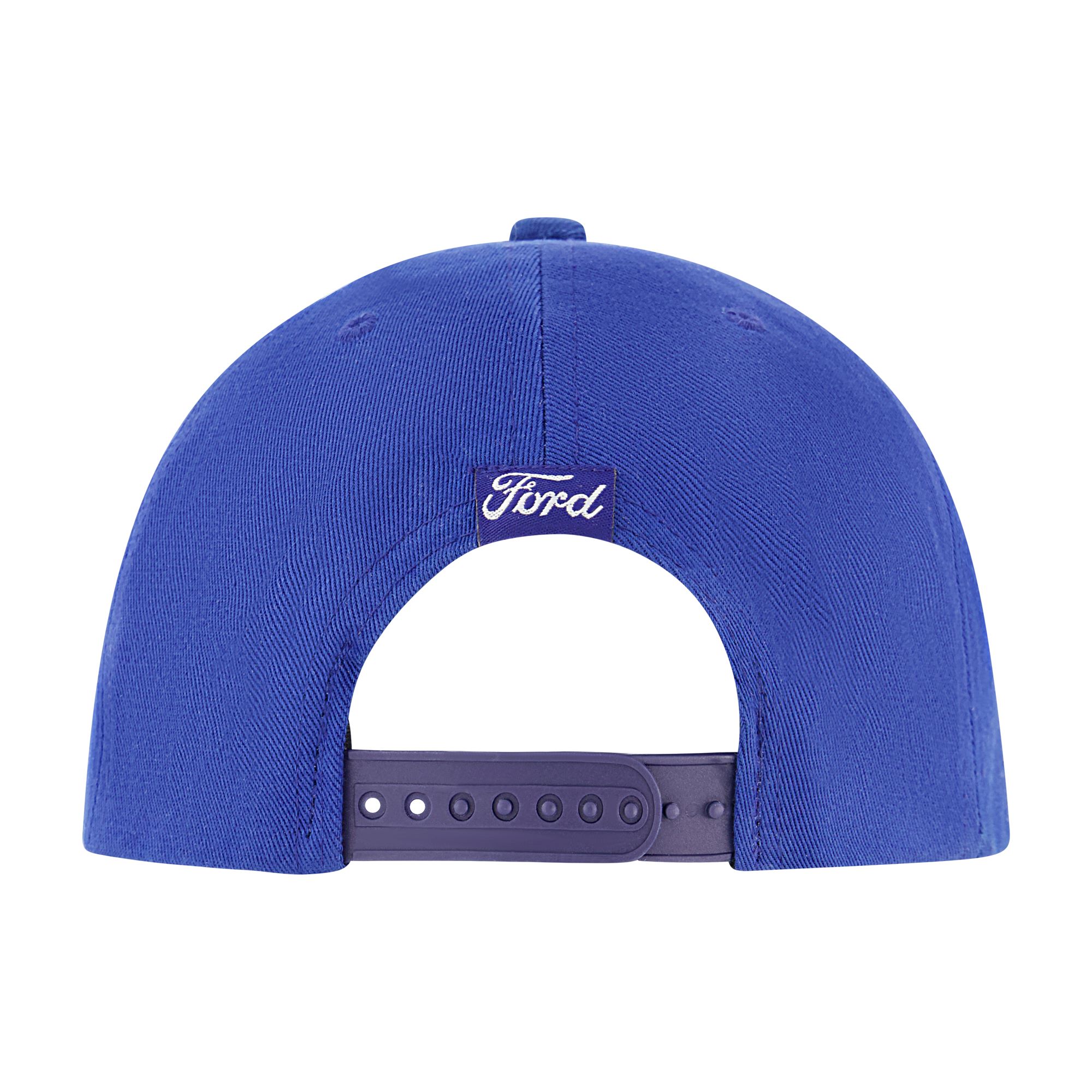 Ford Mustang Baseball Cap, Adult Men's Snapback Baseball Hat with Curved Brim, Navy, One Size