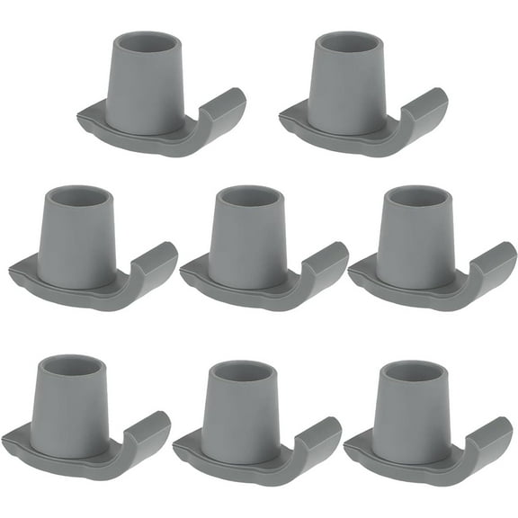 Magicorange 8 Pack Walker Ski Glides, Fits 1-1/8" Tube Shaft, Walker Feet Replacement, Grey