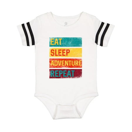 

Inktastic Eat Sleep Adventure Repeat Gift Baby Boy or Baby Girl Bodysuit