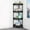 Black, variant on AuroraX 4-Tier Organizers And Storage,Bathroom Storage Shelving,Cart Organizer,For Countertop,Bathroom Kitchen And Stores,Black