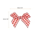 thumbnail image 5 of 30Pcs Mini Gingham Ribbon Bow 1.5" Checkered Fabric Satin Ribbon Bows for Craft Red and White, 5 of 6