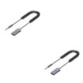 thumbnail image 2 of Thinsony Receiver 5.0 Adapter Hands-Free Car Kits AUX Audio 3.5mm Stereo Music Wireless Receiver For Car 2Set, 2 of 6