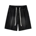 thumbnail image 2 of Pantalones cortos Cagnkofi para hombre, estilo casual de verano, de mezclilla, holgados, estilo Y2K, moda urbana., 2 of 5