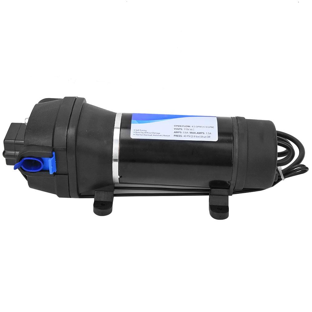 AC 110v 4.5gpm Self Priming Water Pressure Diaphragm Pump for Boat/camper/vans for sale online 