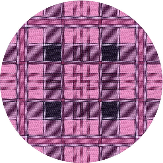 Ahgly Company Machine Washable Indoor Square Transitional Violet Purple Area Rugs, 3' Square