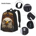 thumbnail image 3 of Fotbe Vintage Pattern Bald Eagle Set Escolar 3 en 1 para Niños - Mochila Duradera con Lonchera Aislante y Estuche para Lápices - Mochila Escolar para Niños y Niñas, 3 of 7