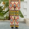 thumbnail image 4 of Wide Leg Pants Woman, Aztec High Waist Knot Palazzo Pants for Women, Elastic Sweatpants Yoga Lounge Pants Trousers with Pockets Fall Pants for Women 2024, 4 of 6