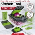 thumbnail image 6 of Bartnelli 15-Piece Vegetable Chopper Multifunctional Food Slicer with Large Container, Veggie Chopper, Slicer, 6 of 6
