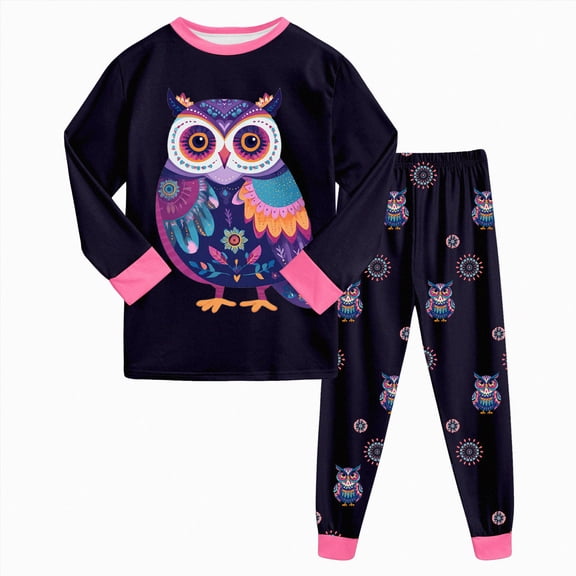 Kids Toddler Pajamas Boys Girls Pajama Set Winter Warm Sleepwear Pjs Set Plush Tops Pants Outfits Loungewear Casual Homewear,3-4 Years