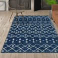 thumbnail image 3 of JONATHAN Y JONATHAN  Y Izil Moroccan Beni Souk Area Rug 4 X 6 - Navy/Cream, 3 of 5