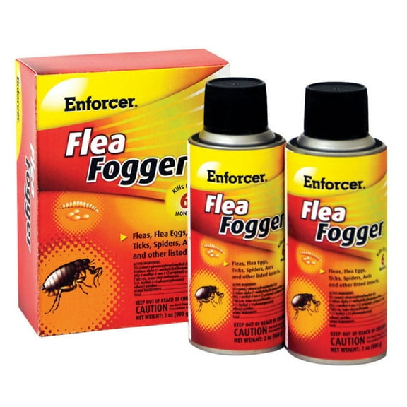 Enforcer 2-Pack Flea Fogger, Kills Fleas, Ticks, and Other Pests