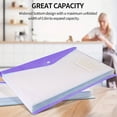 thumbnail image 4 of CNKOO Plastic File Folders with Label Pockets - US Letter & A4 Size Clear Document Envelopes  Assorted Color Poly Organizers for Office School Supplies, 4 of 6