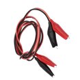 thumbnail image 2 of 1 Meter Red Black Double Ends 4 Clips Test Lead Jumper Wire Spring Buckle Cable Exam Line, 2 of 6