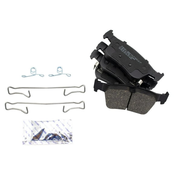 TRQ Rear Premium Posi Ceramic Disc Brake Pad Set for Honda Civic New BFA73527