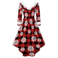 thumbnail image 3 of TAIAOJING Women's Autumn Long Sleeve Dresses Printed Tunic Partychristmas Dress, 3 of 4