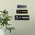 thumbnail image 2 of Standard IT Room Sign (Black Gold) - Medium, 2 of 5