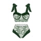 thumbnail image 3 of Traje de baño para mujer, bikini de una pieza con cordones y estampado del Día de la Independencia, falda larga, conjuntos de dos piezas, trajes de baño para mujer, 3 of 4