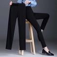 thumbnail image 2 of Pantalones de mujer para mujer, leggings de cintura alta, ropa de primavera y otoño de 2022, pantalones casuales de alta moda con elástico, 2 of 5