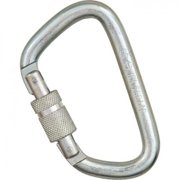 Omega Modified "D" Steel Carabiner-Color:Gold,Type:3-Stage Auto-Lock