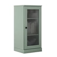 thumbnail image 5 of Palace Imports 100% Solid Wood 3-shelf Bookcase with Adjustable Shelves and Frosted Glass Door, Sage, 5 of 6