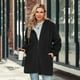 thumbnail image 5 of Chaqueta larga de polar con capucha para mujer, abrigo de felpa esponjosa de manga larga de talla grande, chaqueta de polar de peluche cálida, sudadera con capucha de invierno, cárdigan (XL), 5 of 5