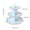 Light Blue, variant on 3-Tier Cardboard Cupcake Stand, Disposable Cake Stand for Party Dessert Display
