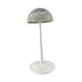 thumbnail image 2 of Soporte para la cabeza, organizador de gorras con cúpula de encaje, cabeza de maniquí para peinar el cabello Gris, 2 of 8