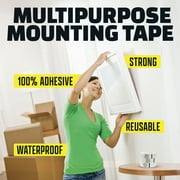 Alien Tape Double Sided Tape 6 Rolls Heavy Duty Nano Two Sided Mounting Tape Clear Adhesive Grip, 1.18 in x 7 ft