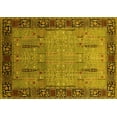 thumbnail image 1 of Ahgly Company Indoor Rectangle Oriental Yellow Traditional Area Rugs, 3' x 5', 1 of 4