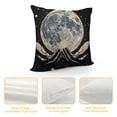 thumbnail image 4 of SHANXI Throw Pillow CoveCute Magic Tattoo Full Rays Veil Decor Linen Cushion Cover for Sofa Couch Bed 18x18in, 4 of 5