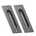 thumbnail image 3 of 2 Sets Recessed Barn Door Handles Cabinet Embedded Door Handle Cupboard Handle Set, 3 of 9