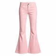 thumbnail image 2 of Girls'Comfortable Flare Pants,Soft Elastic Waist Kids Pants,Easy Care Flare School Uniform Pants for Daily Wear, 2 of 5