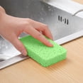 thumbnail image 4 of Tyidzon 2Pc Cleaning Sponges Kitchen Odor Free Reusable Dish Sponge Ideal for All Hard Surfaces Kitchen Sponges for Effective and Safe Cleaning Green, 4 of 7